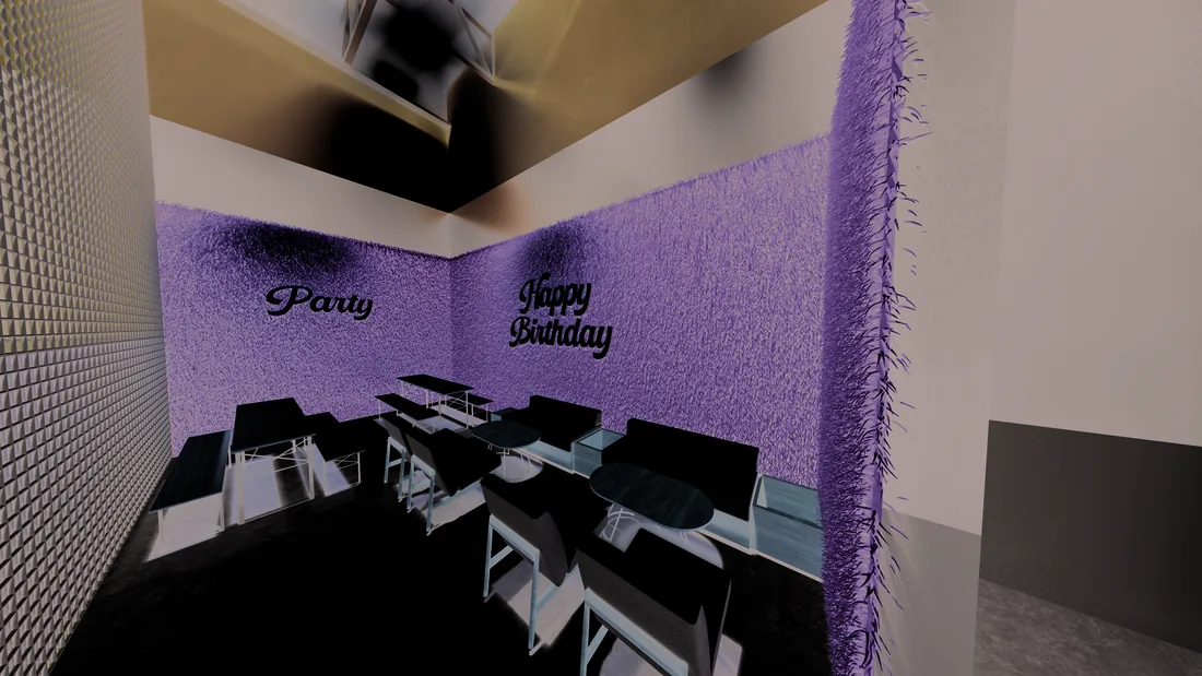Dedicated birthday party area