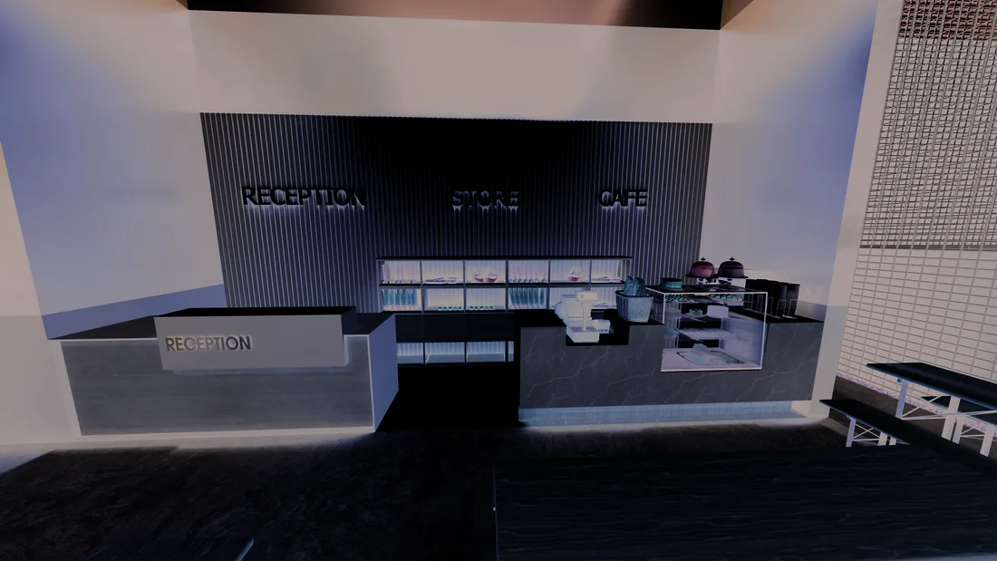 Reception and café